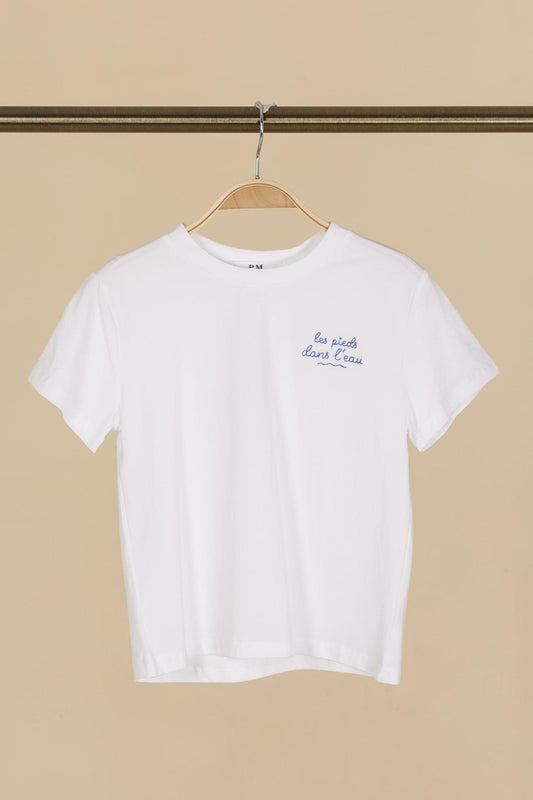 T-shirt manches courtes "les pieds dans l'eau"