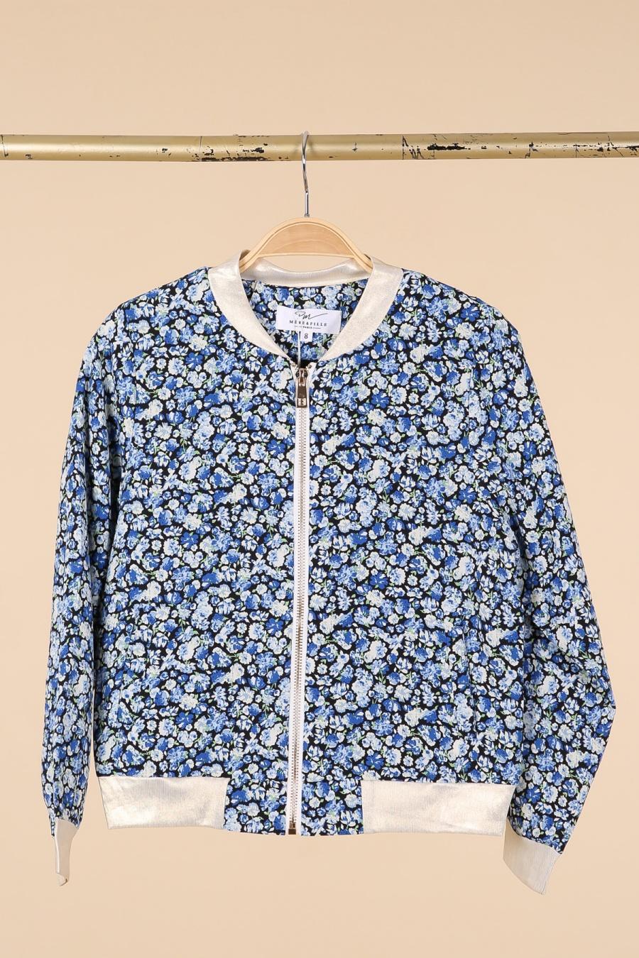 Bombers imprimé floral manches longues